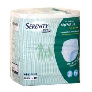 Serenity Soft Dry Pull Up Be Free Pannolone Mutandina Super Taglia L 10 Pezzi