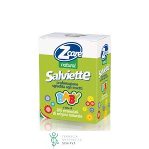 Zcare Natural Baby Salviette Repellenti Contro Le Zanzare 10 Pezzi