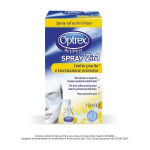 Optrex Actimist Spray 2in1 Contro Prurito Occhi e Lacrimazione Eccessiva 10ml