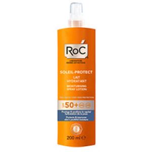 Roc soleil lozione spray solare corpo spf 50+ idratante 200 ml