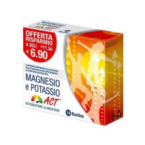 Magnesio Potassio Act Integratore Alimentare 14 Bustine