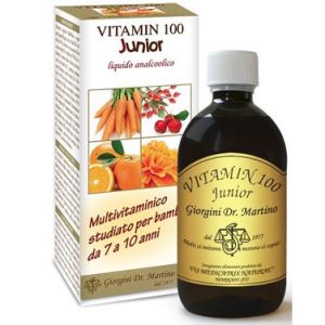 Dr. Giorgini Vitamin 100 Junior Liquido Analcolico Integratore Multivitaminico 500ml