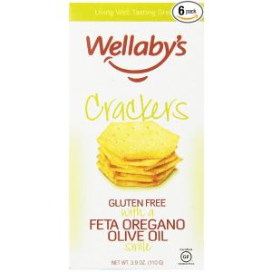 Wellabys Crackers Gusto Feta e Olive Senza Glutine 100 g