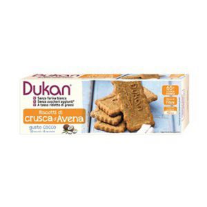 Dukan biscotti crusca d avena al gusto di cocco 6 monoporzioni