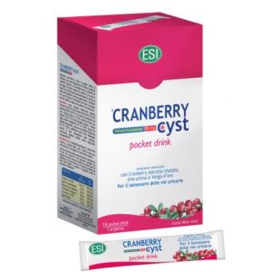 Esi Cranberry Cyst  Pocket Drink Integratore Benessere Vie Urinarie 16 Bustine