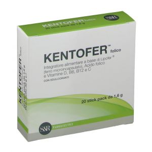 Kentofer Folico Integratore Acido Folico, Ferro E Vitamine 20 Bustine