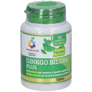 Optima Colours Of Life Ginkgo Biloba Plus Integratore Memoria 60 Compresse