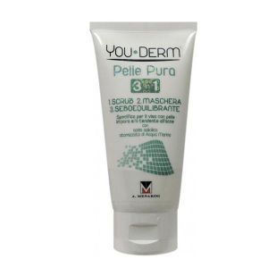 You-derm Pelle Pura 3 In 1 Scrub e Maschera Seboequilibrante 75ml