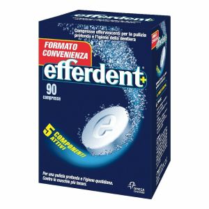 Efferdent Anti Batterico per Dentiere 90 Compresse Effervescenti