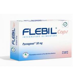 Flebil caps integratore flebotonico circolatorio con pycogenolo 20 capsule