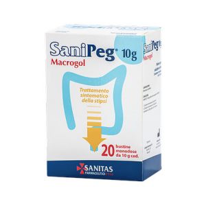 Sanipeg Macrogol Polvere Per Soluzione Orale 20 Buste Da 10