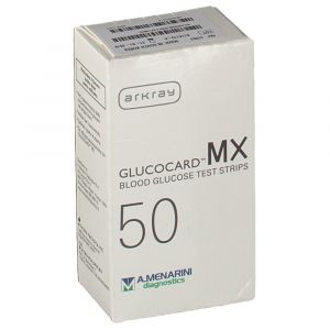 Tiras reactivas para glucosa en sangre y azúcar en sangre Glucocard Mx 50 piezas