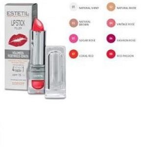 Estetil lip stick filler rossetto trattamento natural shiny 01