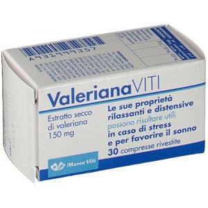 Marco Viti Valeriana Estratto Secco 150mg 30 Compresse