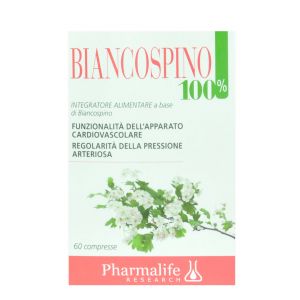Pharmalife Biancospino 100% Integratore Alimentare 60 Compresse