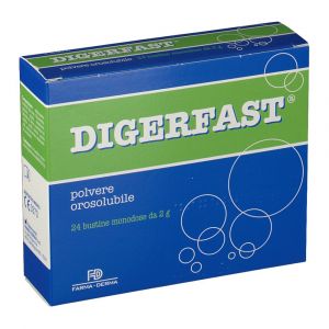 Digerfast Polvere Orosolubile Disturbi Gastrointestinali E Senso Pesantezza 24 Bustine 2 g