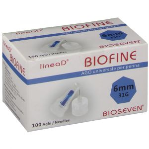 Ago Per Penna Da Insulina Linea D Biofine Gauge 31 Lunghezza 6 Mm 100 Pezzi