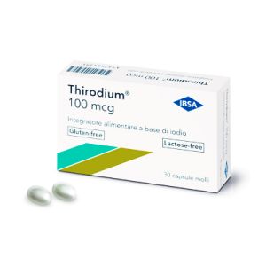 Thirodium 100 Mcg Integratore di Iodio 30 Capsule