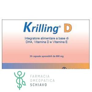 Krilling D Integratore 30 Capsule Semiapribili