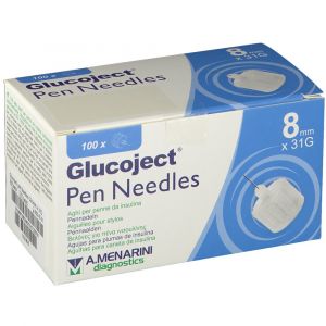 Ago Per Penna Da Insulina Glucoject Lunghezza 8 Mm Gauge 31 100 Pezzi