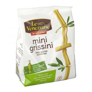 Le Veneziane Mini Grissini Con Olio Extra Vergine di Oliva Senza Glutine 250 g