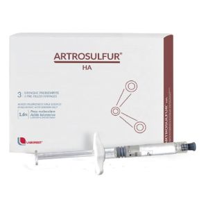 Siringa Intra-articolare Artrosulfur Ha Acido Ialuronico 1,6% 2ml 3 Pezzi