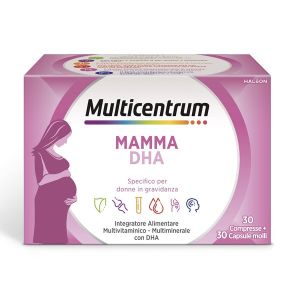 Multicentrum Mamma Dha Integratore Alimentare Multivitaminico Gravidanza D3 Acido Folico 30cpr+30cps
