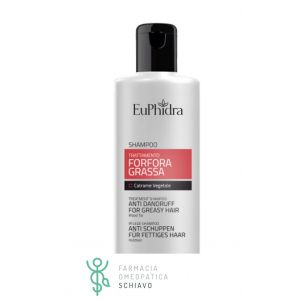 Euphidra shampoo trattamento antiforfora per capelli grassi 200 ml