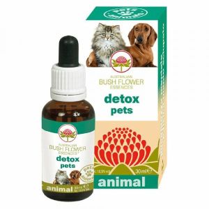 Australian Bush Flower Essences Detox Pets Cani/gatti 30ml