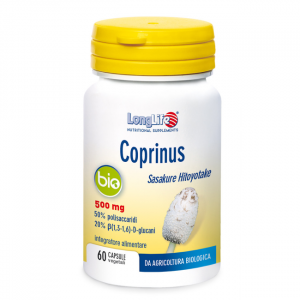Longlife Coprinus Bio 500mg Integratore Alimentare 60 Capsule