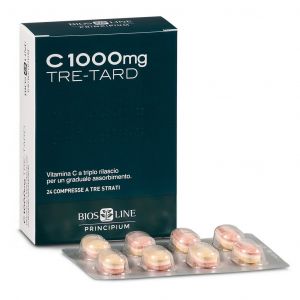 Principium C 1000 mg TRE-TARD Integratore Sistema Immunitario 24 Compresse