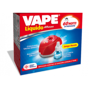 Vape Elettroemanatore Per Repellente Liquido A Spina + 1 Ricarica liquida