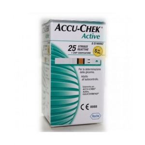 Strisce Misurazione Glicemia Accu-chek Active Strips 25 Pezzi Inf Retail