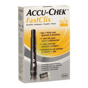 Roche Accu-chek Fastclix Penna Pungidito Con Caricatore Kit