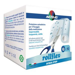 Llflex A-stop M 10x10 Cmcerotto Impermeabile per Fissaggio Medicazioni Master-aid Ro