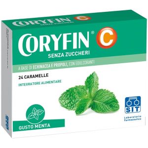 Coryfin C Senza Zucchero Caramelle Al Mentolo Integratore 24 Pezzi