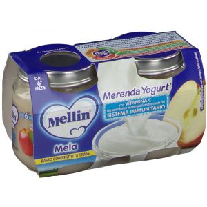 Mellin Merendina Yogurt E Mela 2x120g