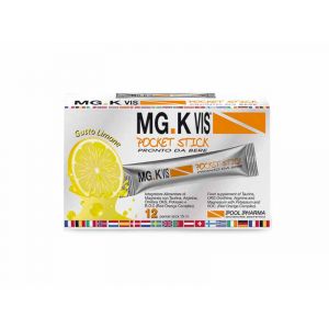 Mg.K Vis Pocket Stick Integratore Tonico Limone 12 Bustine