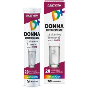 Massigen Dailyvit+ Donna Integratore Vitamine e Minerali 20 Compresse Effervescenti