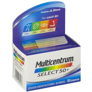 Multicentrum Select  50+ Integratore Multivitaminico Multiminerale 30 Compresse
