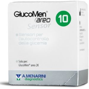 Strisce Glucomen Areo Sensor per Analisi Del Glucosio 10 Pezzi