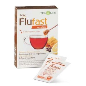 Apix Flulast Integratore Gusto Miele e Arancia 9 Bustine