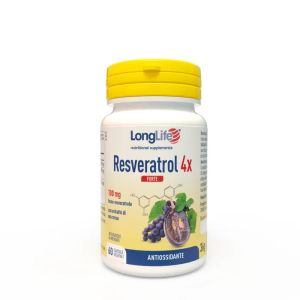 Longlife Resveratrol 4x Integratore Antiossidante 60 Capsule