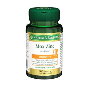 Nature's Bounty Max-zinc Integratore Difese Immunitarie 100 Tavolette
