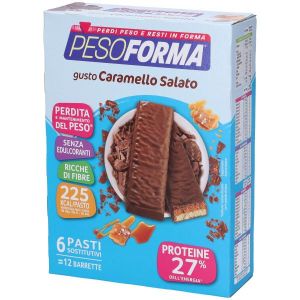 Pesoforma Barretta Al Caramello Salato 12 Pezzi da 31g