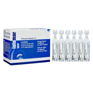 Ialumar Iper 24 Flaconcini  da 5ml i Soluzione Sterile di Acqua di Mare Ipertonica 3% e Acido Ialuoronico Promozione Globuli Contenitore MONOdose