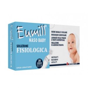 Eumill Naso Baby Soluzione Fisiologica 20 Contenitori  5ml Globuli Contenitore MONOdose