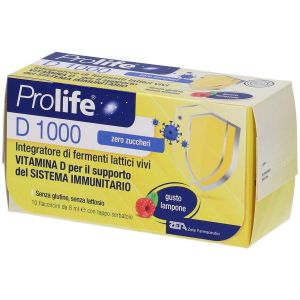 Prolife D 1000 Integratore di Probiotici e Vitamina D 10 Flaconcini