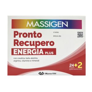 Massigen Pronto Recupero Energia Plus Energizing Supplement 24 Sachets + 2 FREE