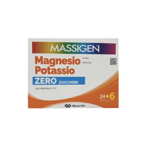 Massigen Magnesium Potassium Zero Sugar 24 Sachets + 6 Sachets